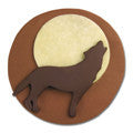 husky dog or wolf cookie cutter c1384 cookie