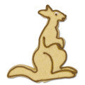 kangaroo with embossed details cookie cutter c1554 cookie