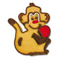 monkey with embossed face cookie cutter c1610 cookie