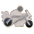 motorbike with racer 8 5cm cookie cutter c1405 cookie