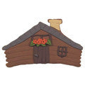 mountain cabin cookie cutter c1153 cookie
