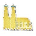 munich church cookie cutter c1590 cookie