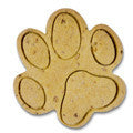 paw print with embossed detail cookie cutter c1600 cookie