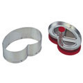 pretzel linzer cookie cutter with ejector s0033 cookie 2