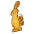 rabbit with basket mini cookie cutter m0312 cookie