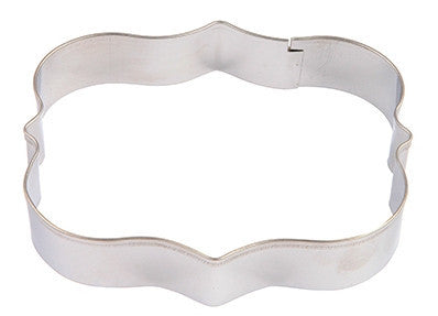 Rectangle Scroll Plaque Cookie Cutter
