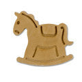 rocking horse plastic embossed cookie cutter c1650 cookie