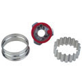 round crinkled with bell in middle linzer cookie cutter with ejector s0030 cookie 2