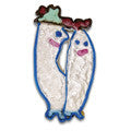 sausage pair with faces cookie cutter c1624 cookie