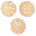 smily face embossed ejector cookie cutter c1664 cookie