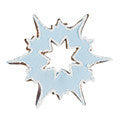 snowflake ice crystal 7 5cm cookie cutter c1465 cookie