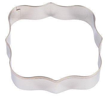 Square Scroll Plaque 8.5cm Cookie Cutter