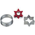 star with circle in middle linzer cookie cutter with ejector s0035 cookie 2