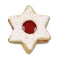 star with circle in middle linzer cookie cutter with ejector s0035 cookie