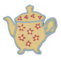 teapot with embossed detail cookie cutter c1380 cookie