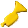 trumpet 7cm cookie cutter c1077 cookie